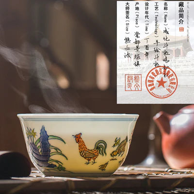 The Most Treasured Xiong Wenbo Ceramic Master Tea Cups of Jingdezhen