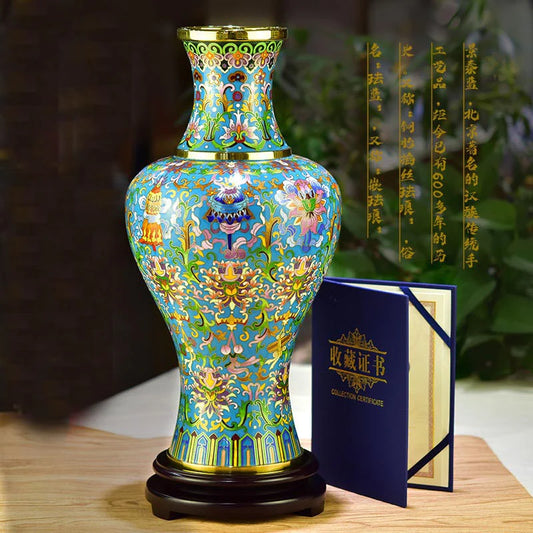 Discover the 8 Treasures of Cloisonne Guanyin Vase