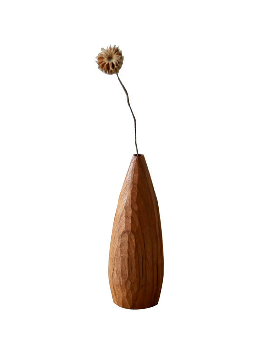 Yumu | Burmese teak handmade flower utensils hand-carved vase dry vase small vase ornaments