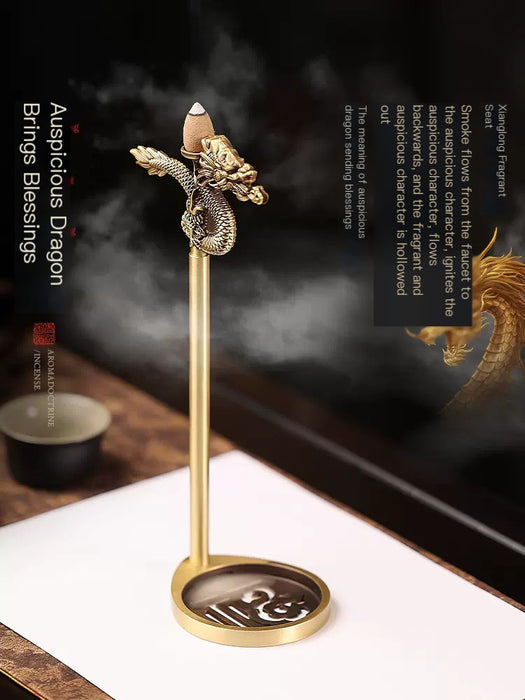 Xianglong Turui backflow incense burner household pure copper incense burner indoor agarwood sandalwood incense burner creative ornaments