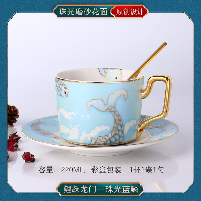 China-Chic ceramic coffee cup European small luxury coffee cup set - Morrow Land