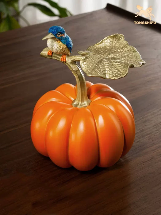 Pure Brass  Pumpkin decorations - Morrow Land