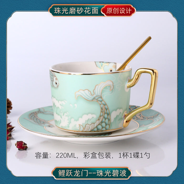 China-Chic ceramic coffee cup European small luxury coffee cup set - Morrow Land