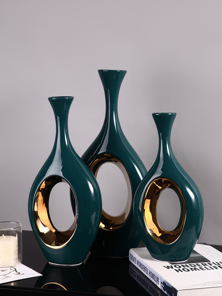 Hollow style design ceramic vase - Morrow Land