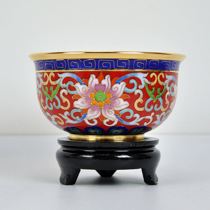 Beautiful Cloisonne Small Golden Bowl - Morrow Land