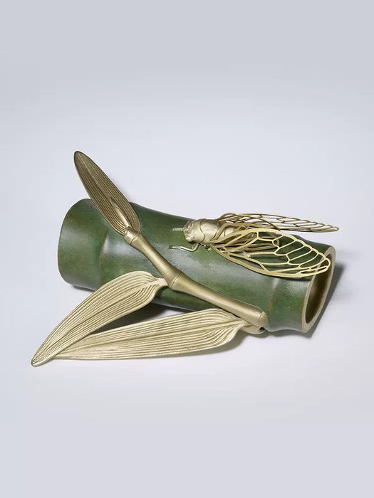 Pure Brass Bamboo And Cicada - Morrow Land