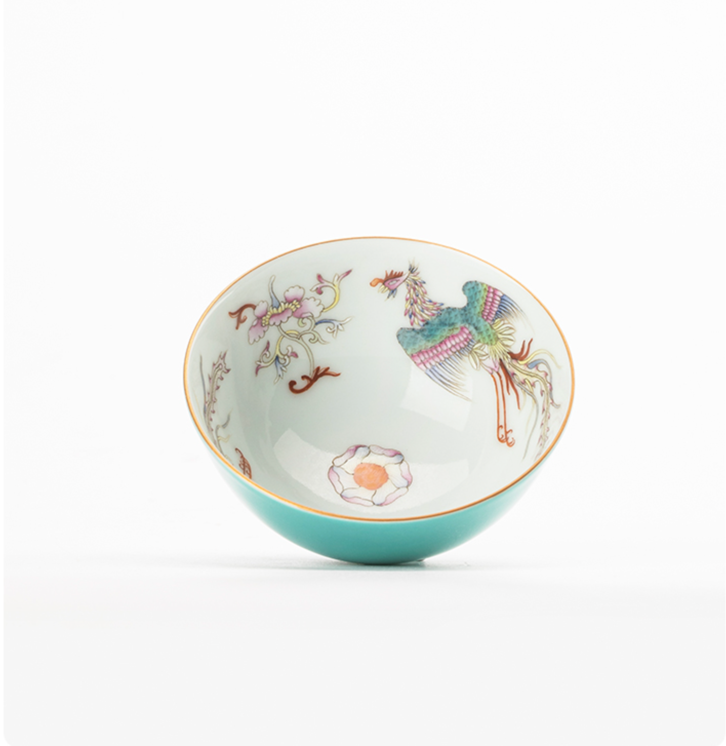 Jingdezhen Turquoise Green And Phoenix Cup - Morrow Land