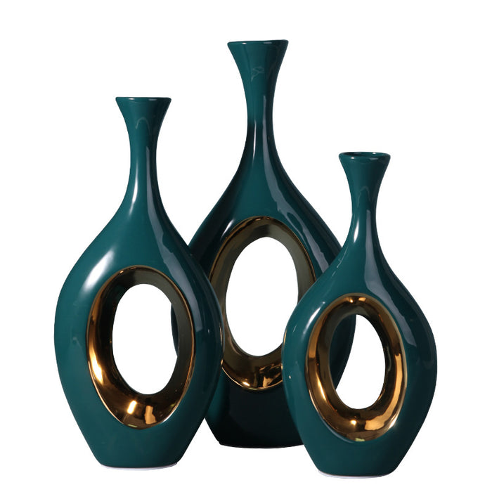 Hollow style design ceramic vase - Morrow Land