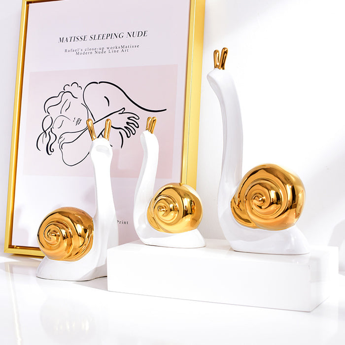 Snail family minimalist ceramic decor - Morrow Land