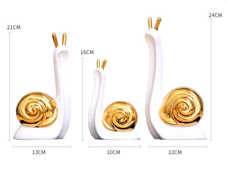 Snail family minimalist ceramic decor - Morrow Land