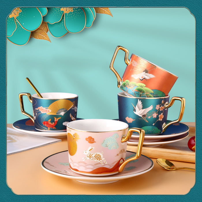 China-Chic ceramic coffee cup European small luxury coffee cup set - Morrow Land