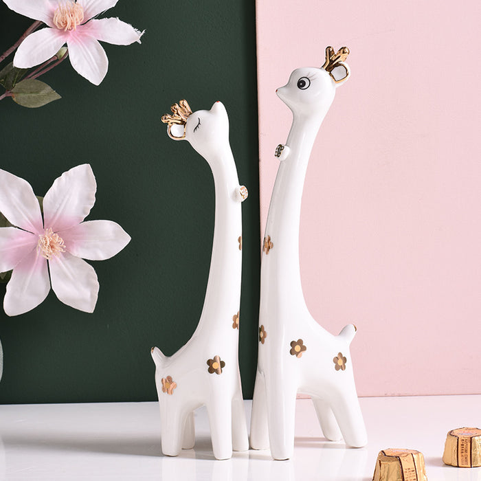 Cute Giraffe Lovers Ceramic Decor - Morrow Land