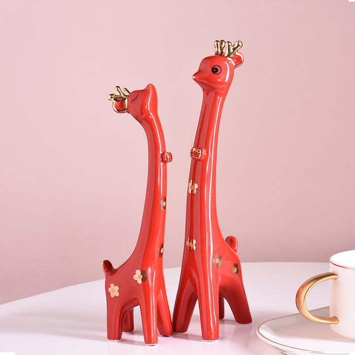 Cute Giraffe Lovers Ceramic Decor - Morrow Land