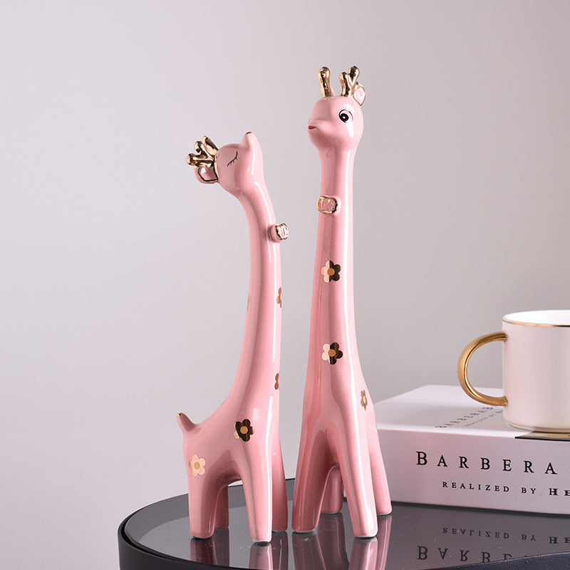 Cute Giraffe Lovers Ceramic Decor - Morrow Land