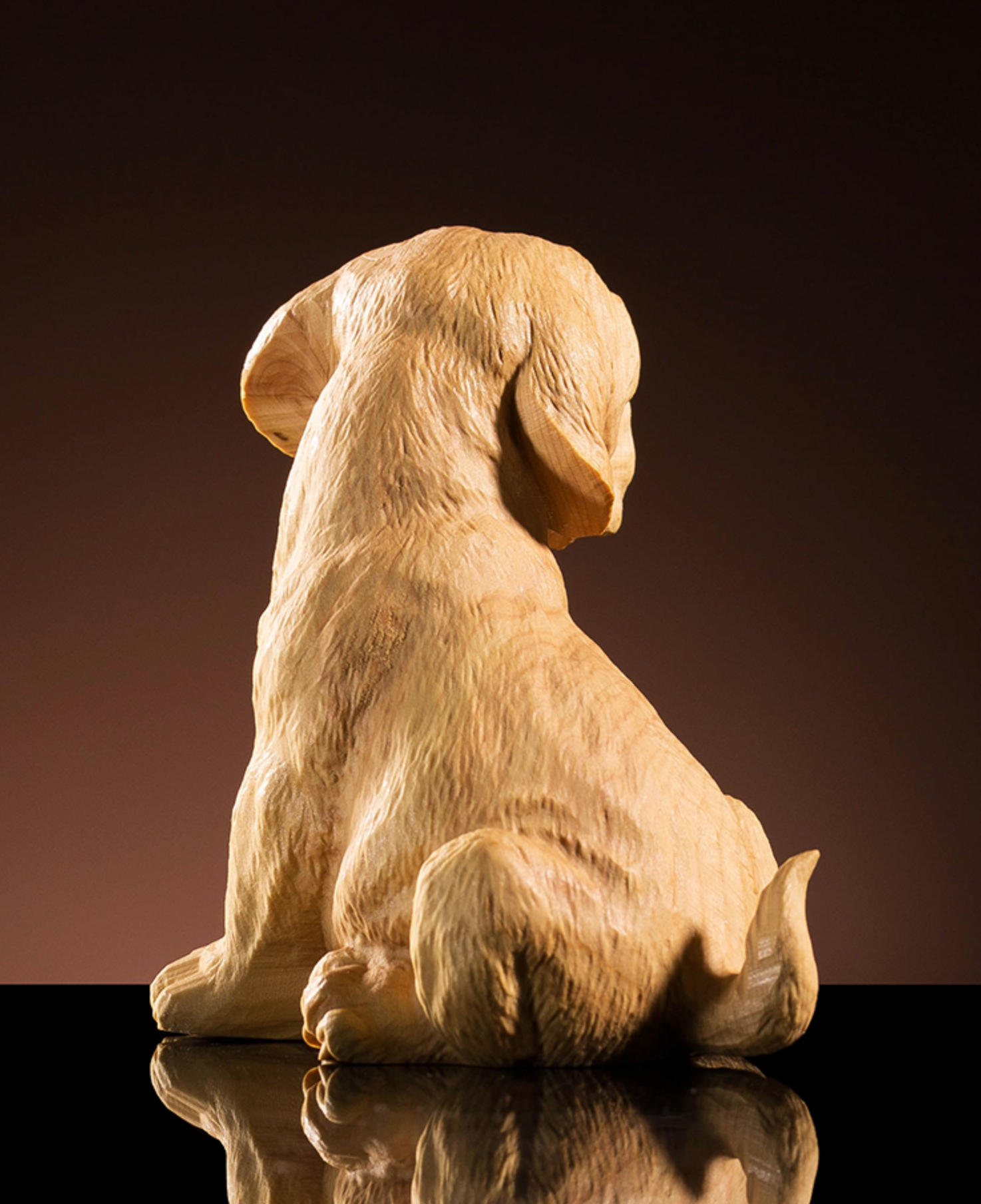 Wood Carved Prosperous Wealth Dog - Morrow Land
