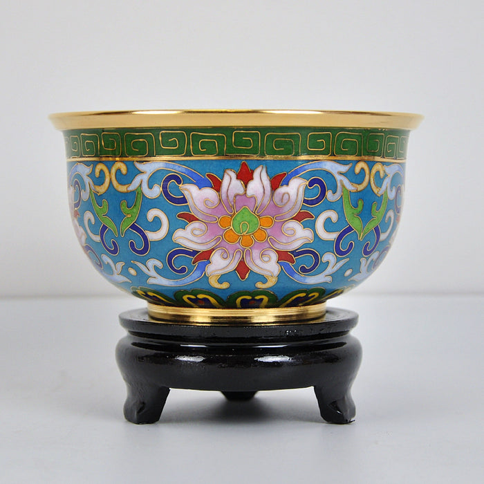 Beautiful Cloisonne Small Golden Bowl - Morrow Land