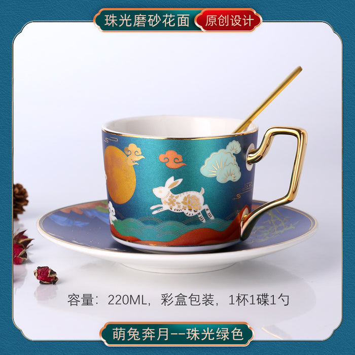 China-Chic ceramic coffee cup European small luxury coffee cup set - Morrow Land