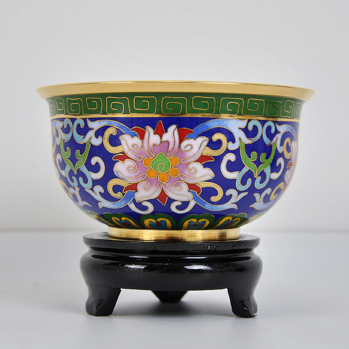 Beautiful Cloisonne Small Golden Bowl - Morrow Land