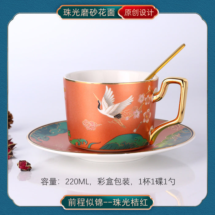 China-Chic ceramic coffee cup European small luxury coffee cup set - Morrow Land