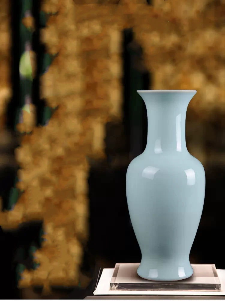 Classic Ru kiln Celadon Vase - Morrow Land