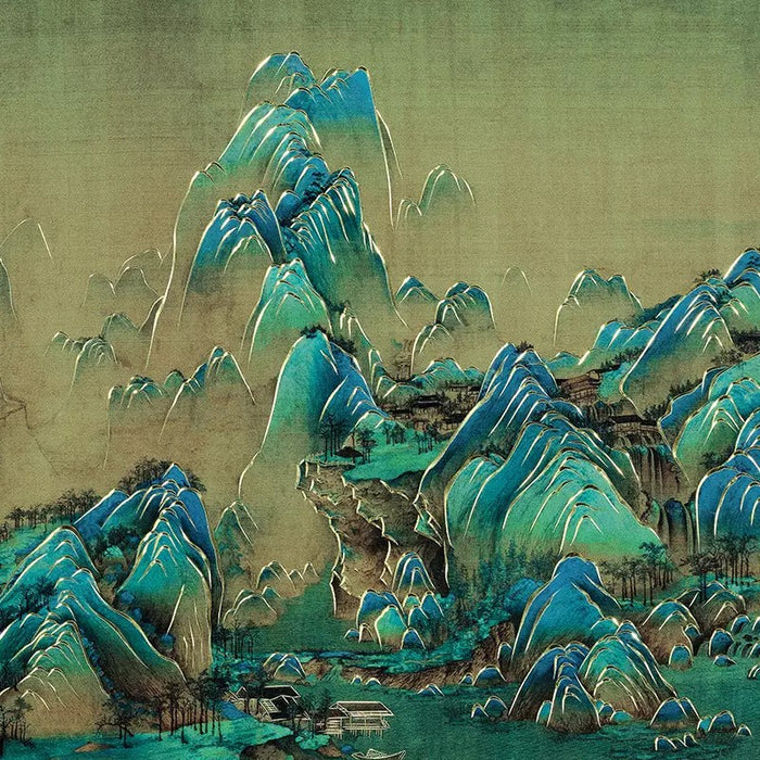 Brass Sculpture Painting(Continuous Mountain Peaks) - Morrow Land