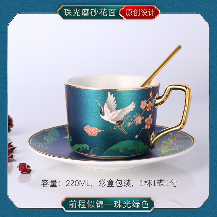 China-Chic ceramic coffee cup European small luxury coffee cup set - Morrow Land