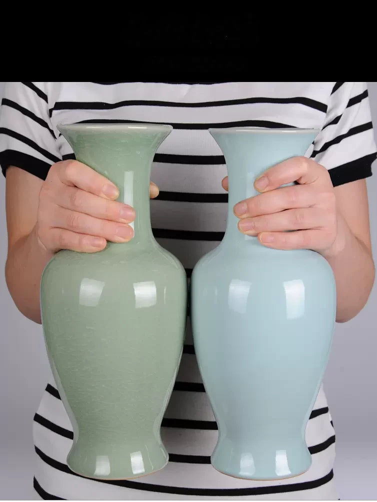 Classic Ru kiln Celadon Vase - Morrow Land