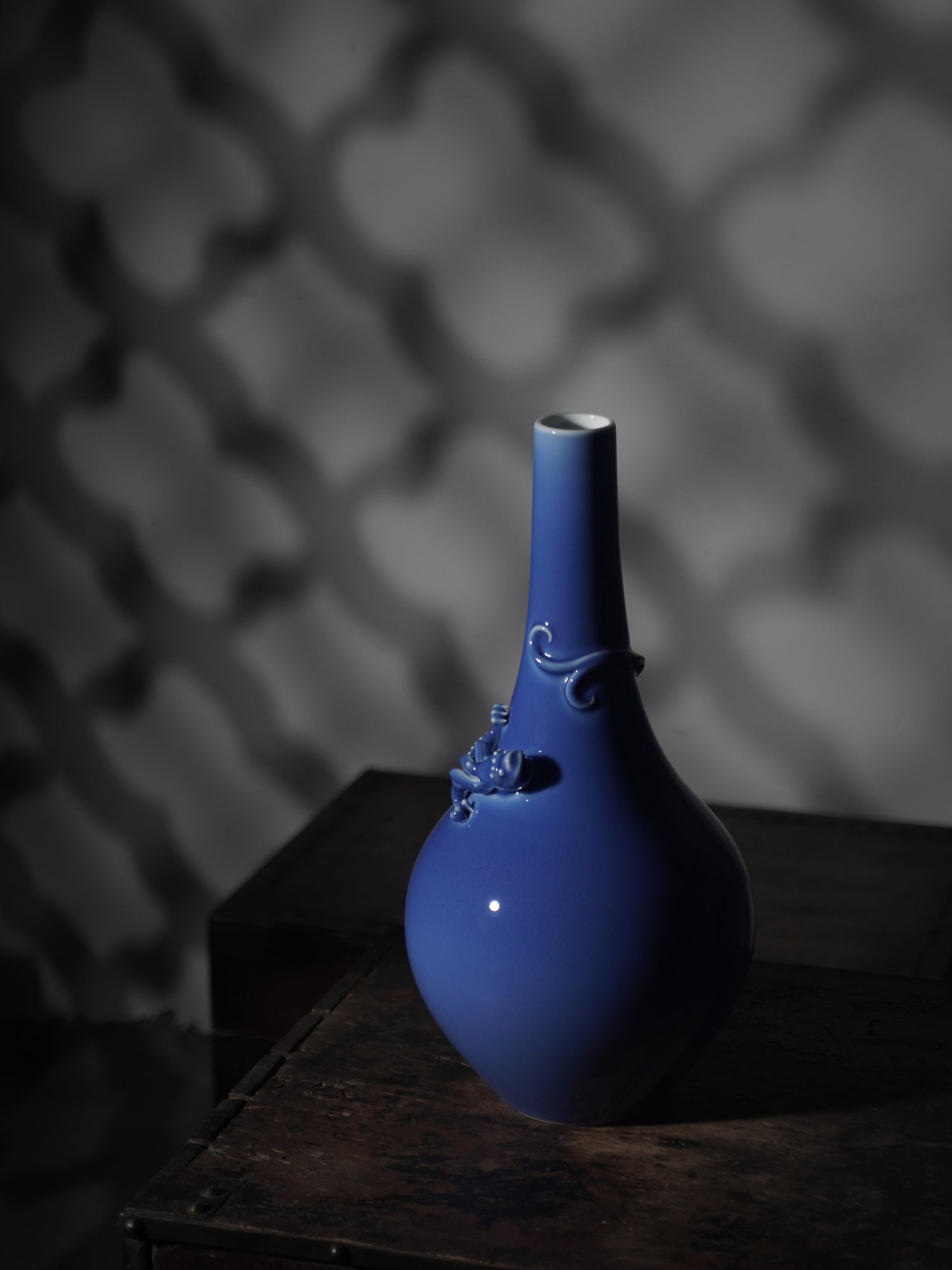 Jingde Carved Vase (Flat dragon vase) - Morrow Land