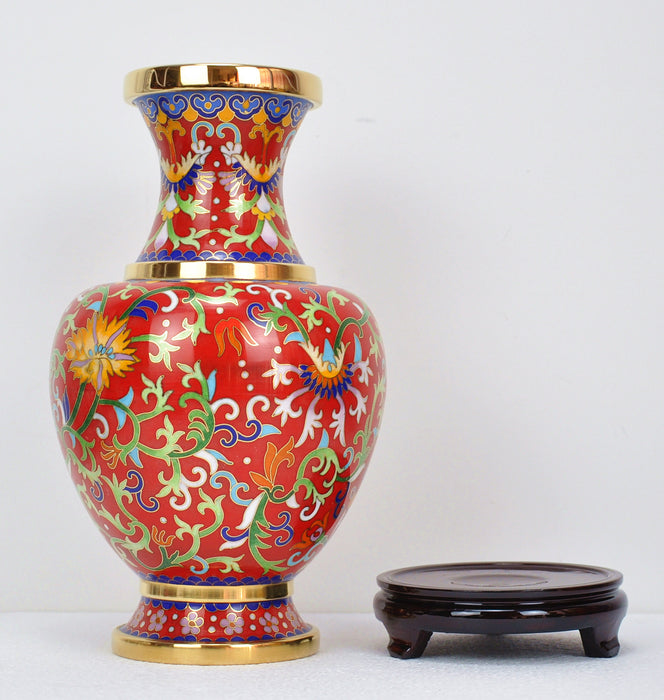 Cloisonne Lotus Pattern Vase(Zhou Ware) - Morrow Land