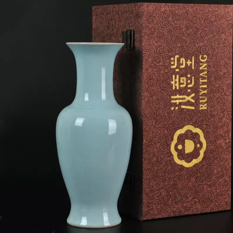 Classic Ru kiln Celadon Vase - Morrow Land