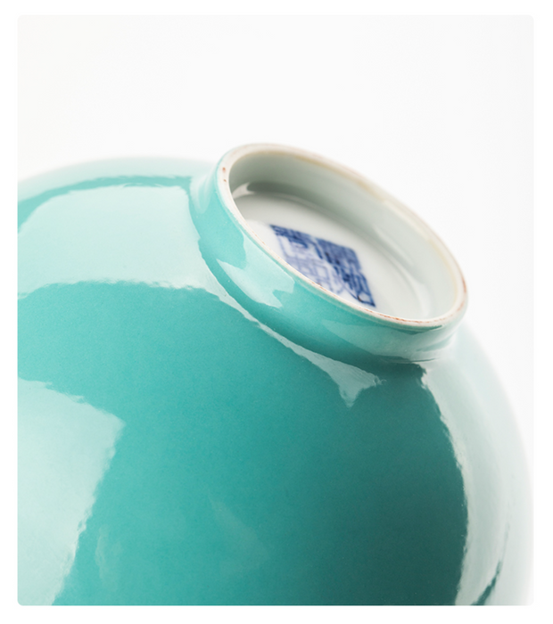 Jingdezhen Turquoise Green And Phoenix Cup - Morrow Land