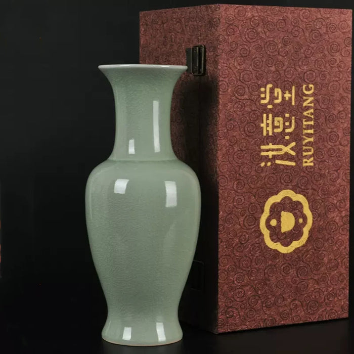 Classic Ru kiln Celadon Vase - Morrow Land