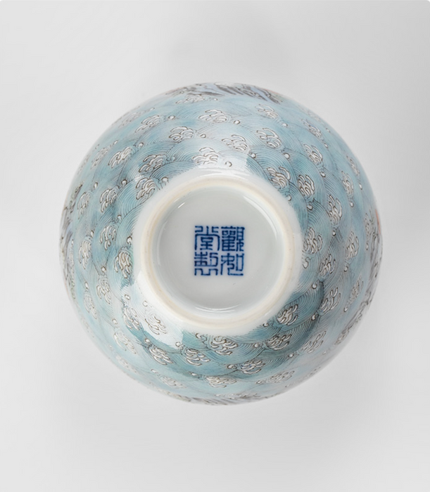 Jingdezhen Ganoderma Lucidum and Fairy Cranes and Sea Water Pellet - Morrow Land