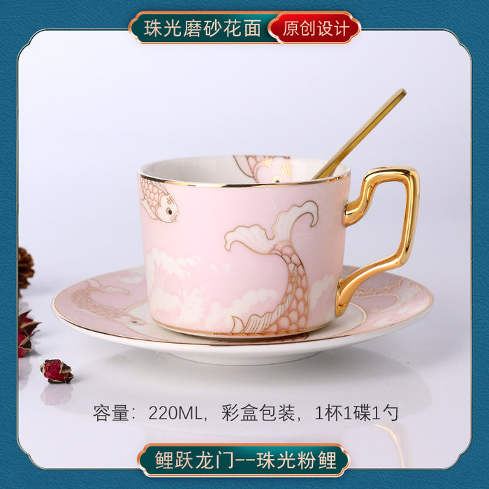 China-Chic ceramic coffee cup European small luxury coffee cup set - Morrow Land