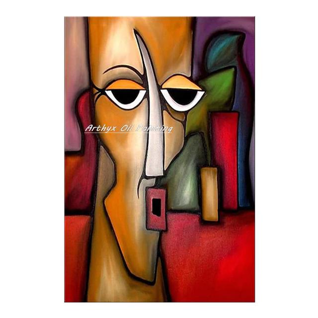 Hand-paint Cartoon Characters Oil Painting On Canvas Abstract Pop Art - Morrow Land