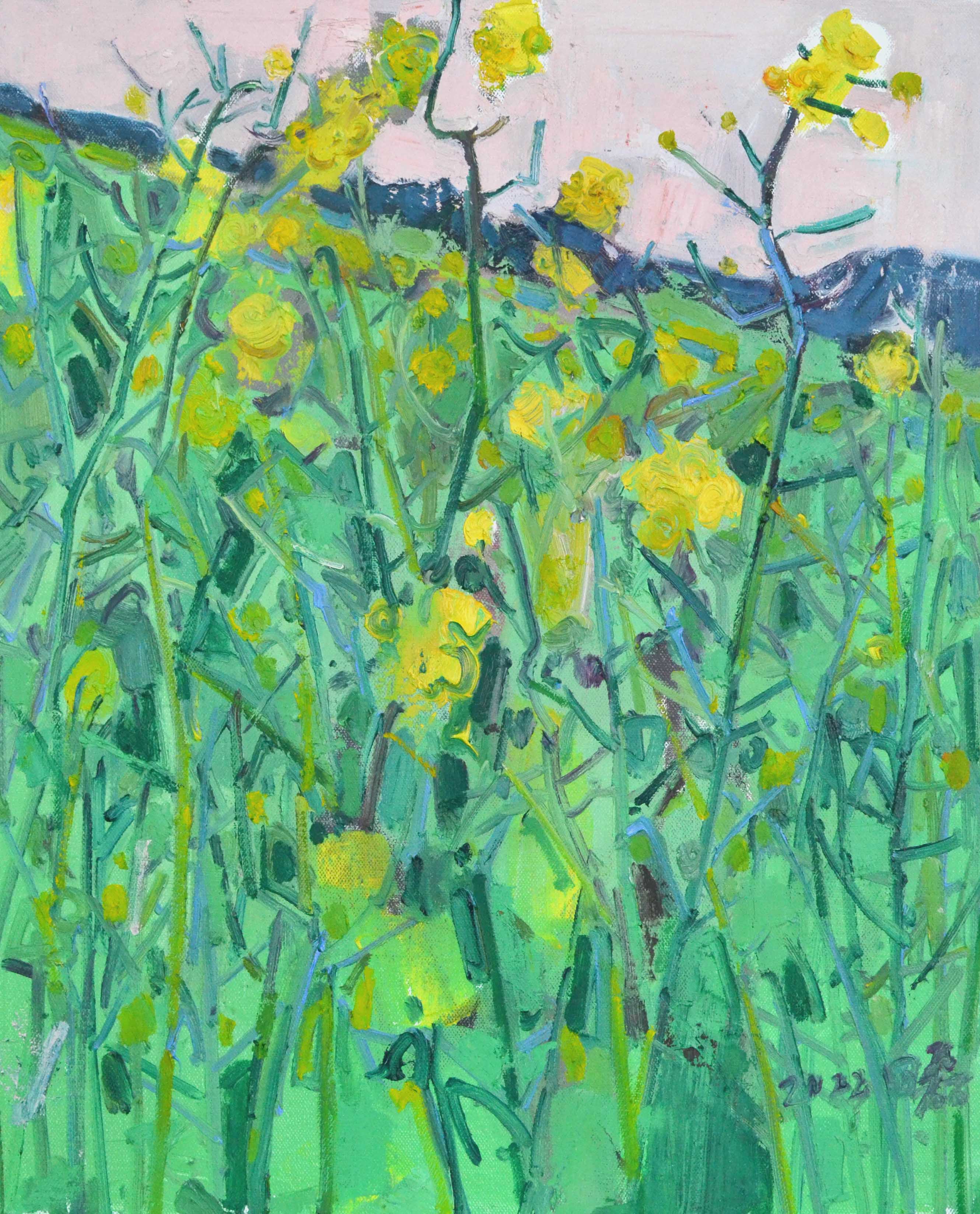 Canola Flowers Canvas oil Painting 60*50cm - Morrow Land