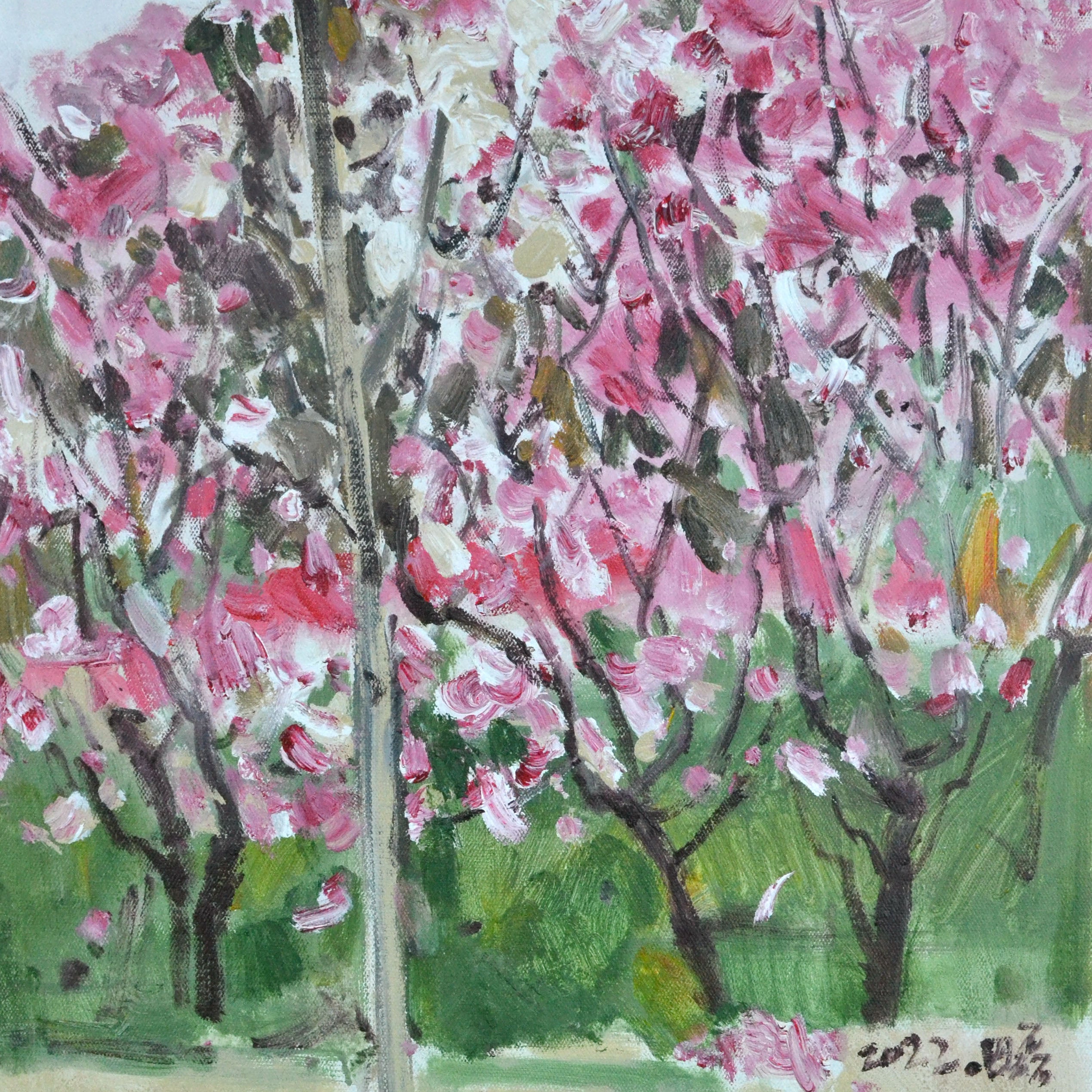 Abstract Oil Painting ”Spring“ Canvas Acrylic 50*60cm - Morrow Land