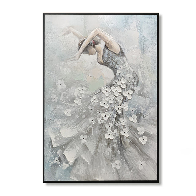 Ballet Dancer Picture Hand Painted Abstract - Morrow Land