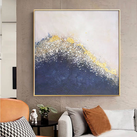 Modern canvas wall art vintage decorative Large hand painted abstract oil painting on canvas - Morrow Land