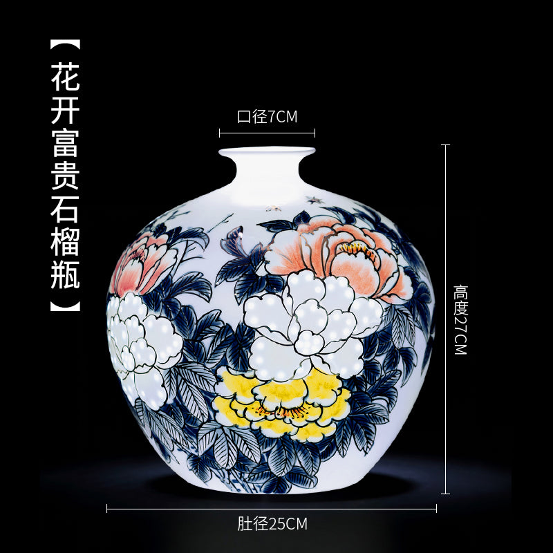Flower Blossom Complete Master Handcrafted Porcelain Vase - Morrow Land