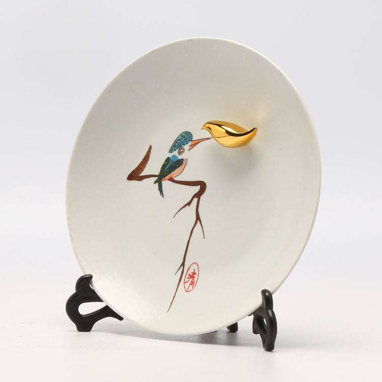 Modern Chinese Style Decorative Plate with Stand - Morrow Land