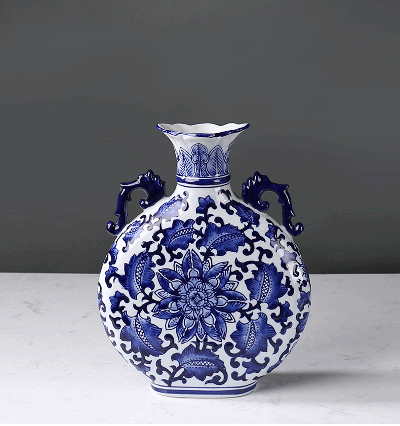 Chinese Blue and White Vase - Morrow Land