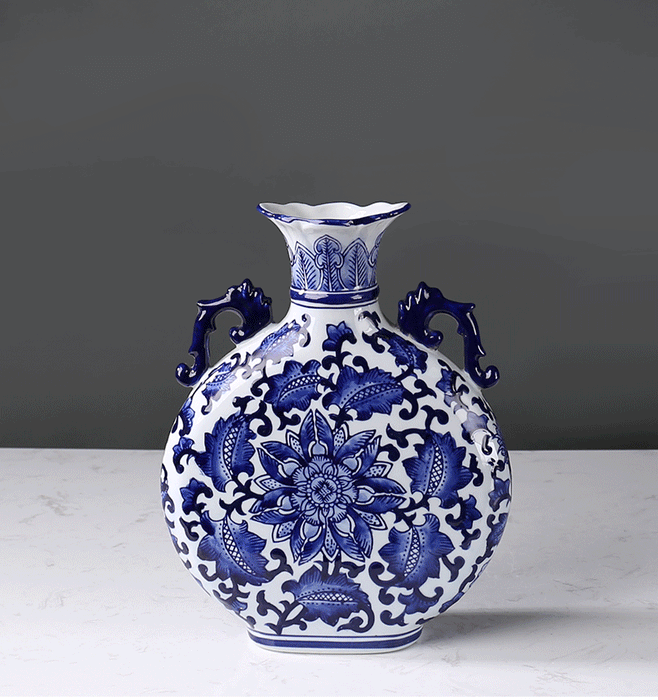 Chinese Blue and White Vase - Morrow Land