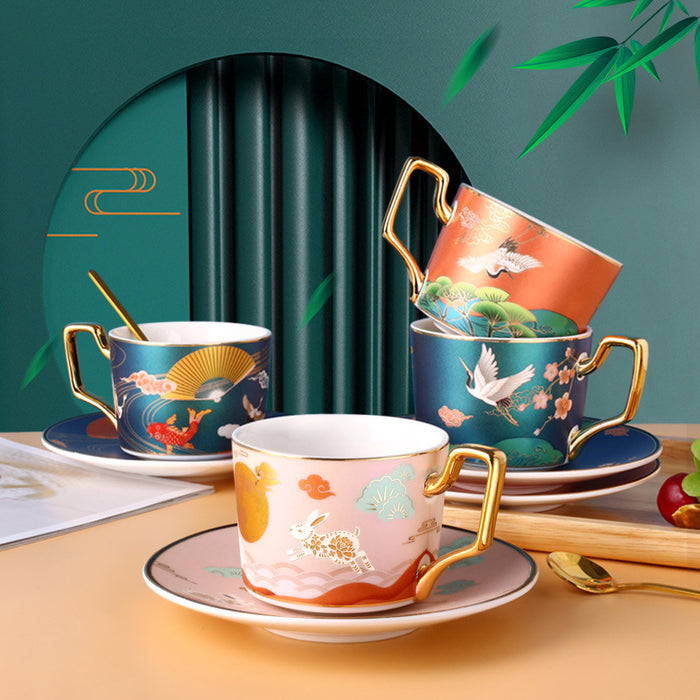 China-Chic ceramic coffee cup European small luxury coffee cup set - Morrow Land