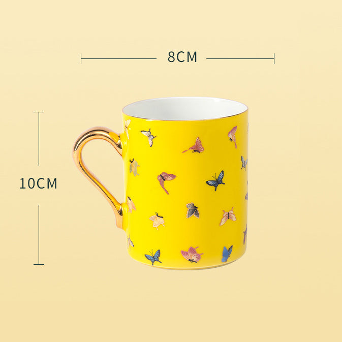 Jingdezhen color glaze mug Ceramic overglaze color large capacity cup - Morrow Land