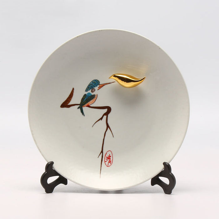 Modern Chinese Style Decorative Plate with Stand - Morrow Land