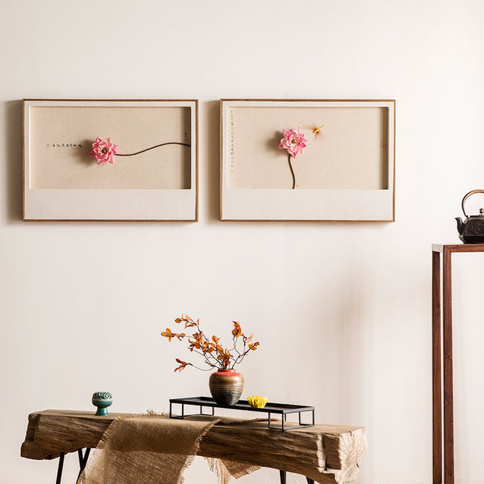 Dried Real Lotus Specimen Wall Decoration - Morrow Land