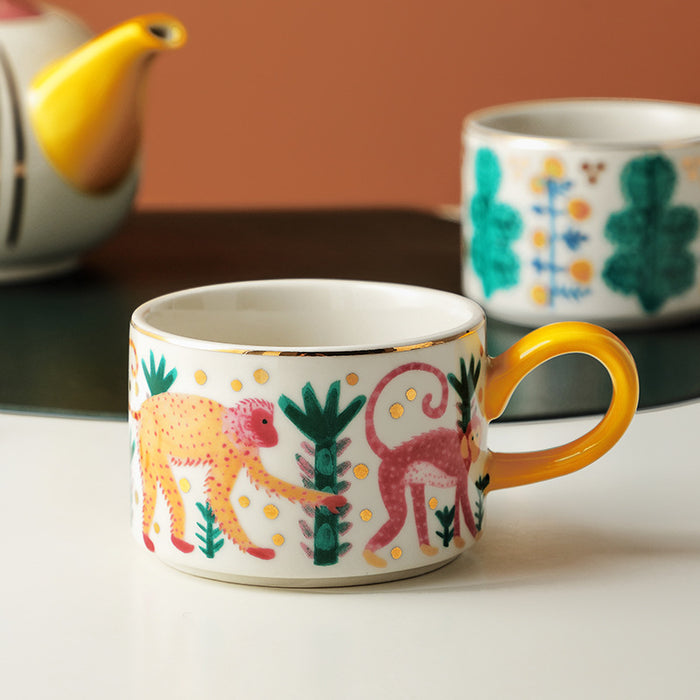 Hand Painted Teapot And Cups Set - Morrow Land