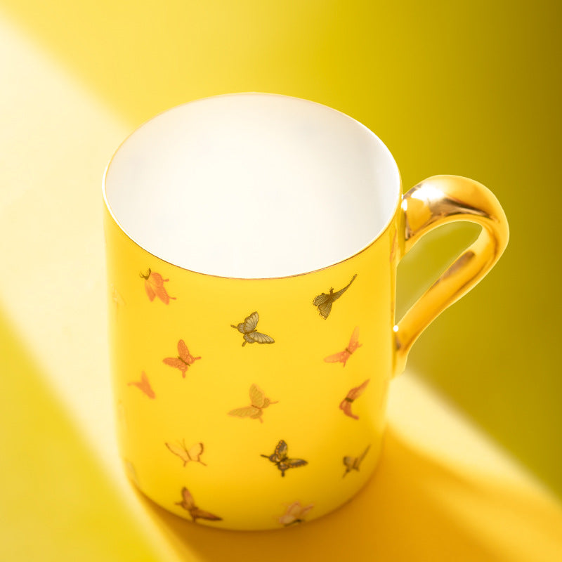 Jingdezhen color glaze mug Ceramic overglaze color large capacity cup - Morrow Land