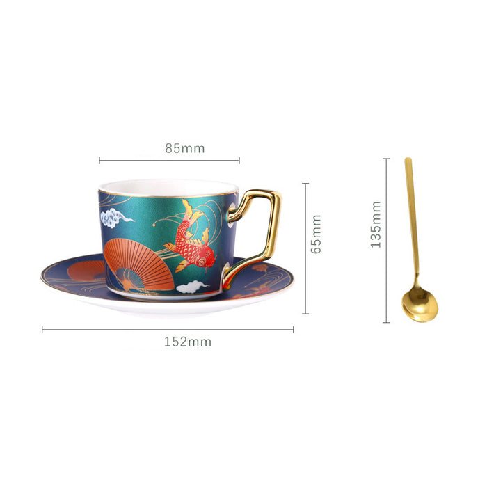 China-Chic ceramic coffee cup European small luxury coffee cup set - Morrow Land